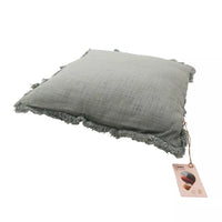 Sierkussen uit 100% gerecycleerd katoen muntgroen