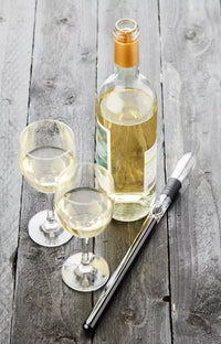 Bâton refroidisseur à vin noir métallique 