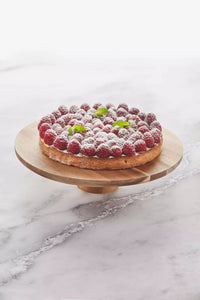 Plat à tarte sur pied en acacia ø 28cm FSC®