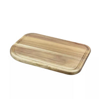 Acacia wood cutting board with groove 35x25cm FSC®