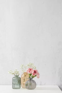 Mini-vaas geel, groen of grijs Ø 6.5cm H 12cm