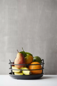 Wire bread basket matt black ø 20.3cm