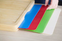 Snijplank uit bamboe met 4 inlegplaten 45x35x4cm FSC®