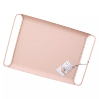 Serving tray blush pink satin 37.5x25.5x3.7cm