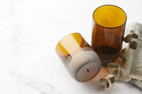 Set of 4 glasses from upcycled glass auburn 250ml