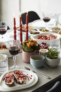 Bougeoir haut bougie chauffe-plat en céramique vert sauge