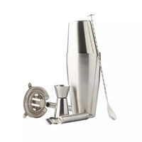 5-delige cocktailset met Boston shaker