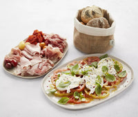 Plat de présentation blanc cassé 30x21cm