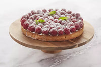 Plat à tarte sur pied en acacia ø 28cm FSC®