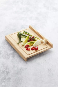 Bamboo over the sink board with groove 40x30x6.8cm FSC®