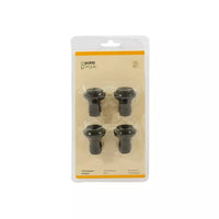 Set of 4 bottle stoppers black