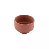 Ceramic low tealight/candle holder dusty rose