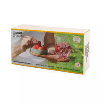 Sharing set met 2 aperitiefplankjes uit acacia en 2 schaaltjes FSC®