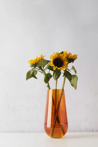 Vaas oranje Ø 17.5cm H 35cm