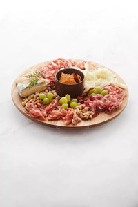 Sharing set met magnetische draaibare plateau uit acacia en bowl Ø40cm FSC®