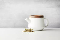 Théière avec couvercle en acacia blanc 600ml