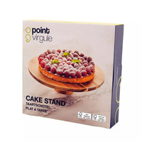 Plat à tarte sur pied en acacia ø 28cm FSC®