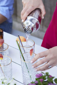 Set cocktail avec cuillère - mesureur - pilon à cocktail & cobbler shaker