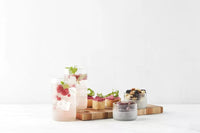 Set de 4 bols en verre upcyclé transparent 100ml