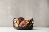 Wire bread basket matt black ø 20.3cm