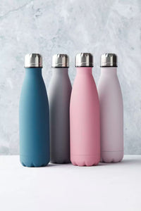 Dubbelwandige isoleerfles donkerblauw 500ml