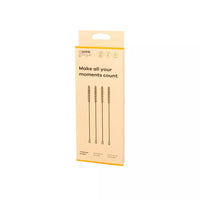 Set van 4 reinigingsborsteltjes voor cocktailrietjes