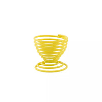 Wire egg cup yellow