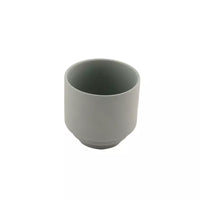 Haut bougeoir en céramique vert sauge