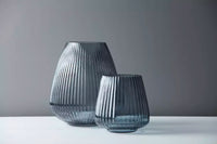 Vase bleu ø 24.5cm H 28cm