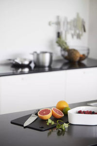 Snijplank uit houtvezel zwart 37x27.5cm FSC®