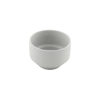 Ceramic low tealight/candle holder light grey