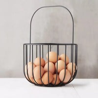 Wire panier à fruits avec anse noir