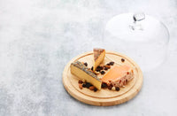 Glass cheese dome with bamboo platter ø 30cm FSC®