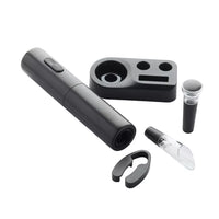 4-piece wine set black