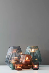 Vase bleu ø 24.5cm H 28cm