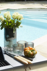 Vaas blauw Ø 14.3cm H 28cm